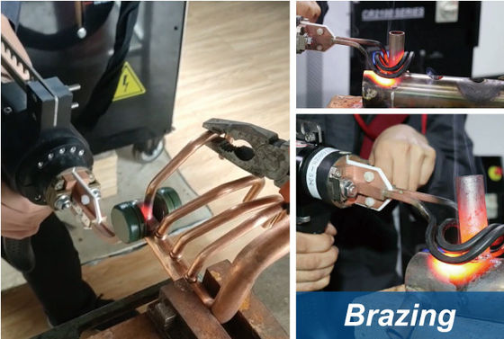 IGBT Induction Heater Digital Induction Brazing Machine for Copper Pipe Welding